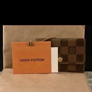 Louis Vuitton Damier Key Holder Wallet & LV Gift Card/Envelope